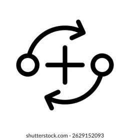Ilustração de design de símbolo de vetor de ícone de aprendizado de reforço