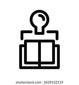 Ilustração de design de símbolo de vetor de ícone de aprendizado de reforço