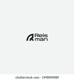 Reis man letter logo simple R monogram