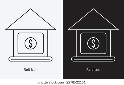 Icono de reit. diseño de estilo aislado en fondo blanco
