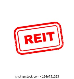 reit square isolated sign. Vector. EPS 10