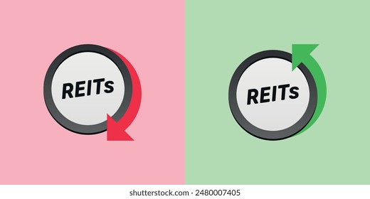 REITs up and down arrow icon