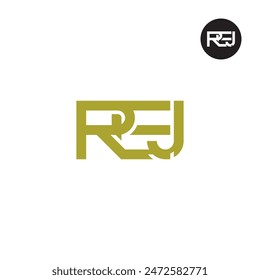 REJ Logo Letter Monogram Design