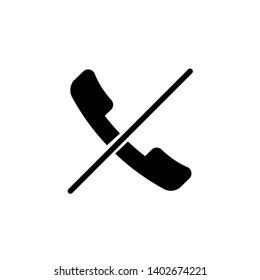 reject call hand drawn icon , designed for web and app