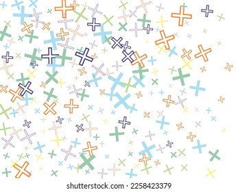 Reject cross icon spiral curl mosaic. Vector illustration