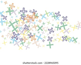 Reject cross icon spiral twirl composition.  Religion themed background. Design for crucifix cross, Christianity, prayer