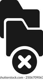 Reject file icon. file not approved icon vector