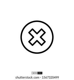 Reject icon, design inspiration vector template for interface and any purpose