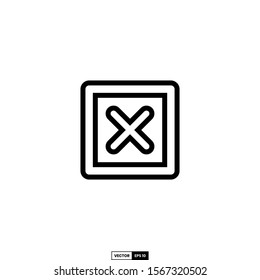 Reject icon, design inspiration vector template for interface and any purpose