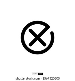 Reject icon, design inspiration vector template for interface and any purpose