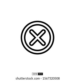Reject icon, design inspiration vector template for interface and any purpose
