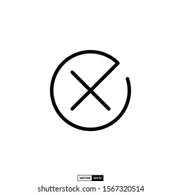 Reject icon, design inspiration vector template for interface and any purpose