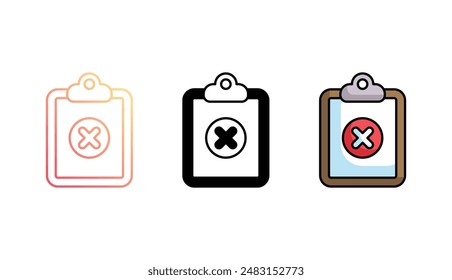 Rechazar diseño de icono con fondo blanco ilustración de stock