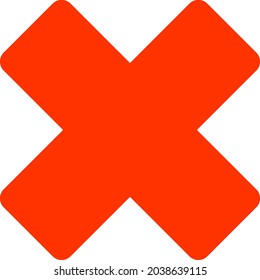 Reject icon with flat style. Isolated vector reject icon image, simple style.