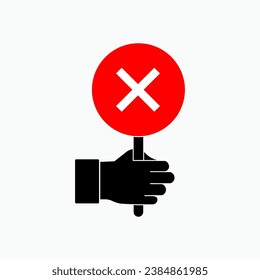 Rechazar icono. Rechazar, Resistir Símbolo - Vector.