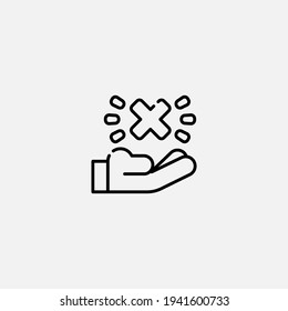 Reject icon sign vector,Symbol, logo illustration for web and mobile