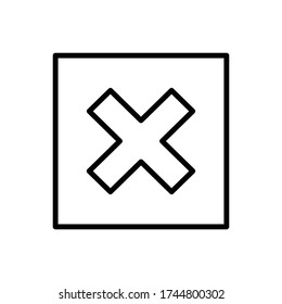 Zurückweisen mit der Darstellung der Kontursymbole