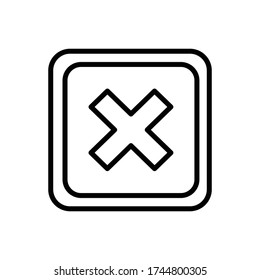 Zurückweisen mit der Darstellung der Kontursymbole