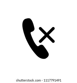 reject phone icon vector