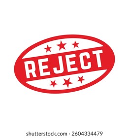 Reject Rubber stamp design. VECTOR ILLUSTRATION.