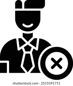 Reject Vector Icon Design Illustration