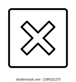 Icono de rechazo del vector que puede modificar o editar fácilmente

