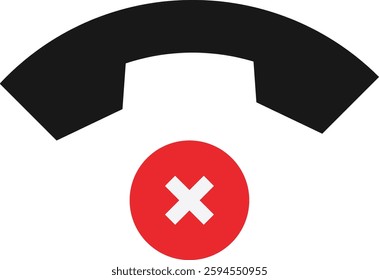 Rejected Cancel Denied Icon Vector Flat Illustration
