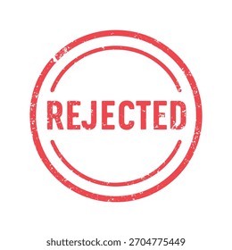 Rejected Circle Stamp Vector Art
