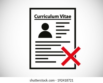 Rejected Fail Curriculum Vitae