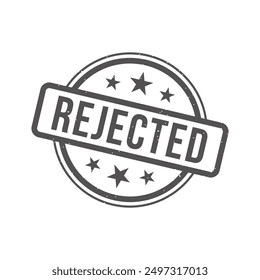Rejected Grunge Rubber Stamp Sign
