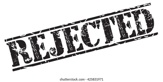 rejected grunge stamp, vector illustration