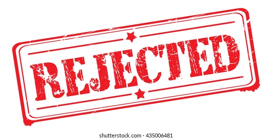 rejected grunge stamp, vector illustration