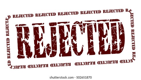 rejected grunge stamp, vector illustration