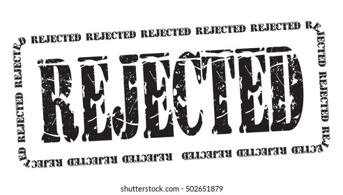 rejected grunge stamp, vector illustration