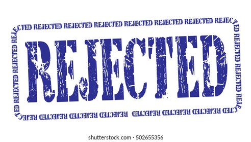 rejected grunge stamp, vector illustration