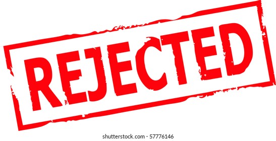 rejected grunge stamp vector illustration