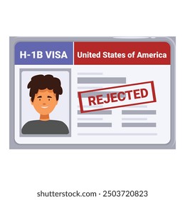 Rejected h 1b visa application highlighting the challenges faced by professionals seeking to work in the usa