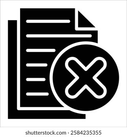Rejected Icon Element For Design