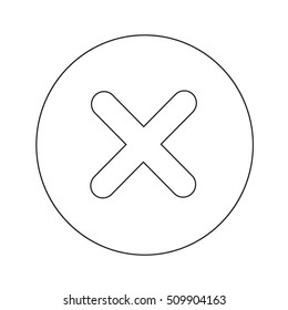 rejected icon illustration design