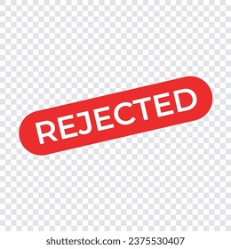 rejected icon template design red file format eps vector