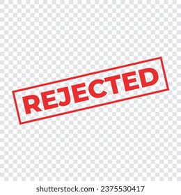 rejected icon template design red file format eps vector
