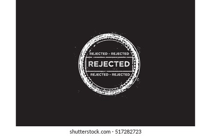 rejected icon vector