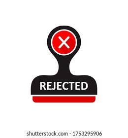 rejected icon vector symbol illustration