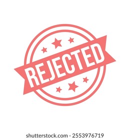 Rejected Letter Rubber Stamp Template