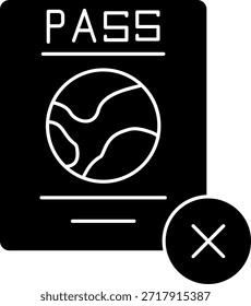 Diseño de icono de Vector de línea rechazado