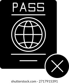 Diseño de icono de Vector de línea rechazado