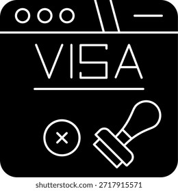Diseño de icono de Vector de línea rechazado