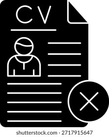 Diseño de icono de Vector de línea rechazado