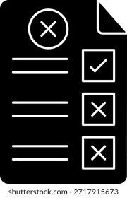 Diseño de icono de Vector de línea rechazado