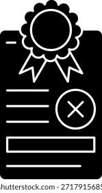 Diseño de icono de Vector de línea rechazado